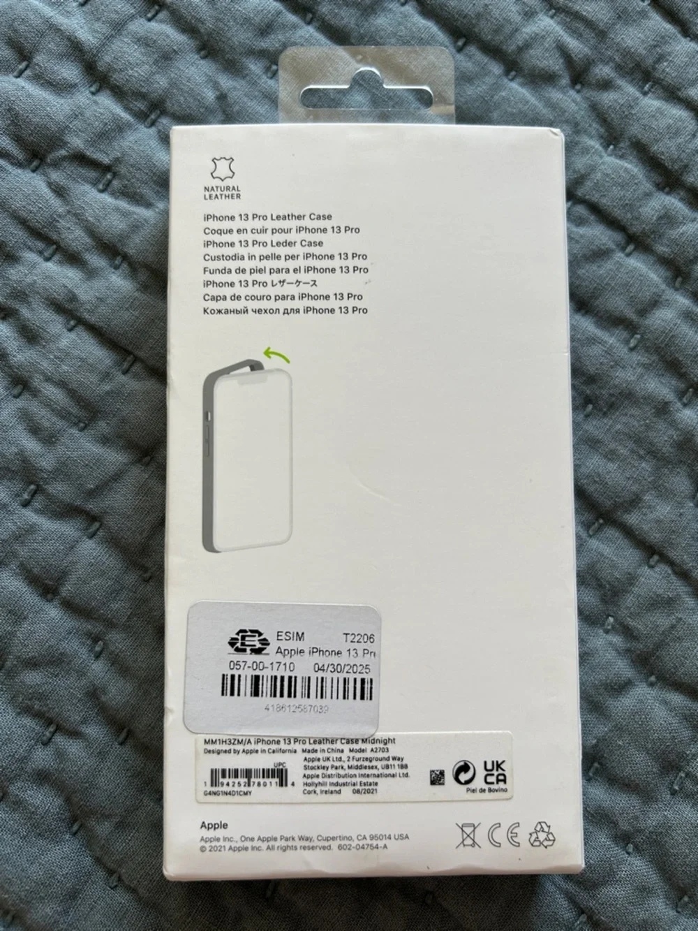 NWT iPhone 13 Pro Black Leather Case Magsafe
